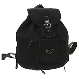 Prada-PRADA Backpack Nylon Black Auth bs12506-Black