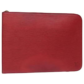Louis Vuitton-LOUIS VUITTON Epi Posh Documents Pochette Rossa M54497 LV Aut 67903-Rosso