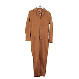 Bash-Cotton jumpsuit-Brown