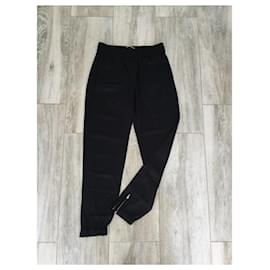 Saint Laurent-Pants, leggings-Black