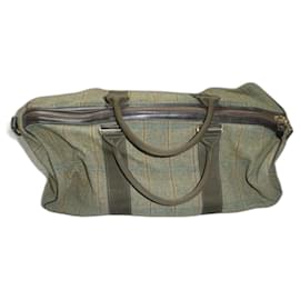 Autre Marque-Holland and Holland travel bag in tweed with shoulder strap-Khaki