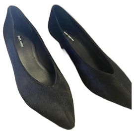 Isabel Marant black leather pumps Black