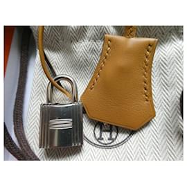 Hermès-sininho, puxador e cadeado Hermès novos para bolsa Hermès, caixa e saco de pó.-Outro