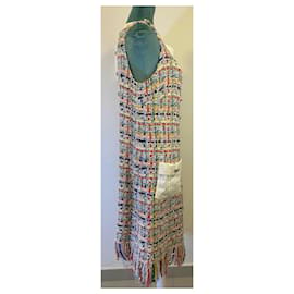 Chanel-Vestido multicolorido de tweed Lesage da campanha Chanel 15P, tamanho FR 50, tamanho raro.-Multicor