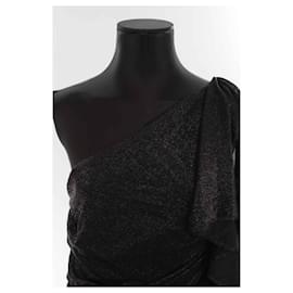 Roberto Cavalli-Black asymmetrical dress-Black