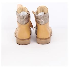 Zadig & Voltaire-Boots en cuir-Camel