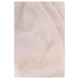 Chanel-Silk square scarf-Grey