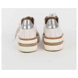 Hermès-Zapatillas de cuero-Crudo