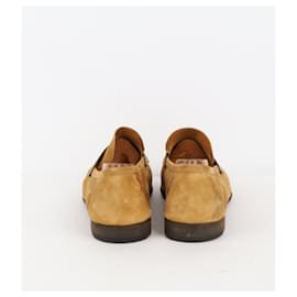 Berluti-Leather loafers-Camel