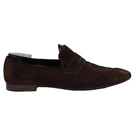 Berluti-Leather loafers-Brown