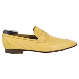 Berluti-Mocasines de cuero-Amarillo