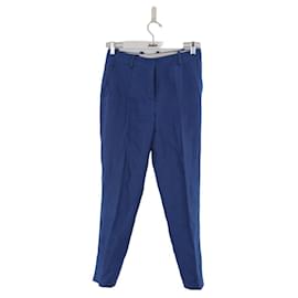 Loro Piana-Pantalones de lino-Azul