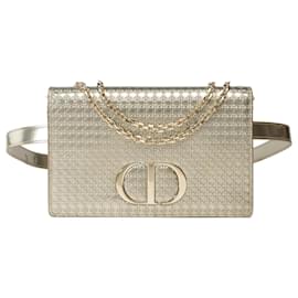 Dior-Bolsa Dior 30 Montaigne em Couro Dourado - 101777-Dourado