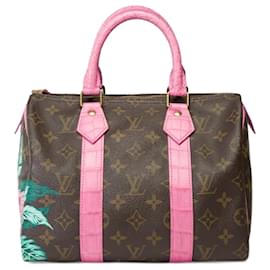 Louis Vuitton-LOUIS VUITTON Speedy Bag aus braunem Canvas - 101757-Braun