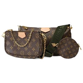 Borsa multi pochette per accessori LOUIS VUITTON in tela marrone - 101775 Marrone