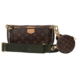 Louis Vuitton-LOUIS VUITTON Multi Pochette Accessories Bag in Brown Canvas - 101775-Brown