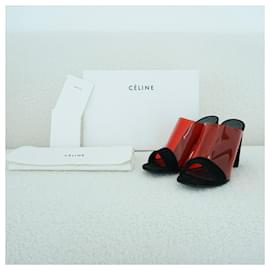 Céline-Celine Resort 2013 Sandals-Black,Red