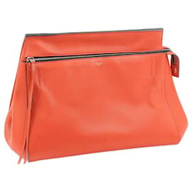 Céline-CELINE Handtaschen Leder-Orange