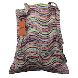 Autre Marque-Missoni Multicolored Metallic Knit Shopping Tote Bag-Multiple colors
