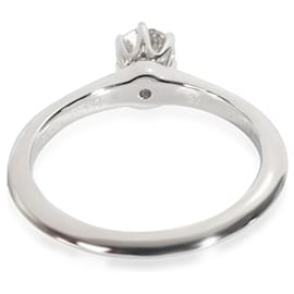 Tiffany & Co-TIFFANY & CO. Diamond Engagement Ring in  Platinum D VVS2 0.36 ctw-Other