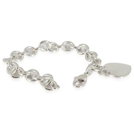 Tiffany & Co-TIFFANY & CO. Bracelet à breloques avec étiquette cœur en argent sterling-Autre