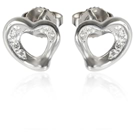 Tiffany & Co-TIFFANY & CO. Elsa Peretti Earrings in Platinum 0.08 ctw-Other