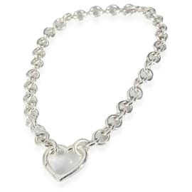 Tiffany & Co-TIFFANY & CO. Colar com fecho de coração em prata esterlina-Outro