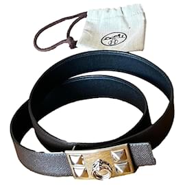 Hermès-Cinturón HERMES modelo Collier De Chien-Negro