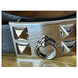 Hermès-HERMES belt model Collier De Chien-Black