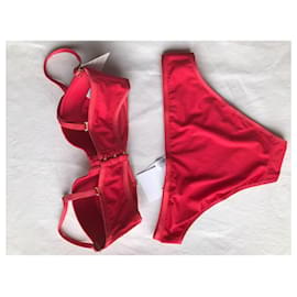 La Perla-traje de baño rojo LA PERLA talla 38 A-Roja