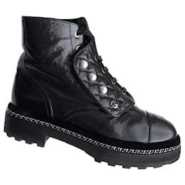 Chanel-Combat boots limited edition-Black
