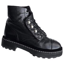 Chanel Bottes de combat édition limitée Noir