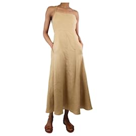 Autre Marque-Beige hemp dress - size UK 6-Other