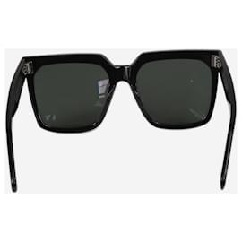 Céline-Óculos de sol pretos com armação quadrada-Preto