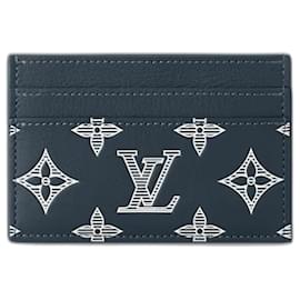 Louis Vuitton-Porte-cartes double LV neuf-Bleu