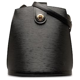 Louis Vuitton-Louis Vuitton Black Epi Cluny-Negro