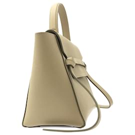 Céline-Bolso satchel con microcinturón marrón Celine-Castaño,Beige