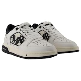 Amiri-Klassische Low Sneakers - Amiri - Leder - Weiß/Schwarze Farbe-Weiß
