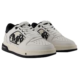 Amiri-Klassische Low Sneakers - Amiri - Leder - Weiß/Schwarze Farbe-Weiß