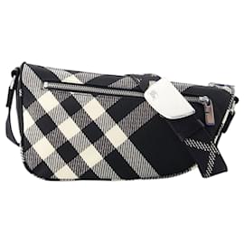 Burberry-Bandolera Shield Messenger S - Burberry - Sintético - Negro-Negro