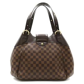 Louis Vuitton-Louis Vuitton Damier Ebene Sistina GM  Canvas Shoulder Bag N41540 in Very Good Condition-Other