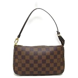 Louis Vuitton-Louis Vuitton Damier Ebene Pochette Accessoires  Canvas Vanity Bag N51985 in Great Condition-Other