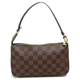Louis Vuitton-Louis Vuitton Damier Ebene Pochette Accessoires  Canvas Vanity Bag N51985 in Great Condition-Other