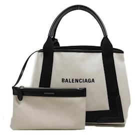 Balenciaga-Navy Small Cabas Tote Bag-Other
