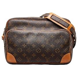 Louis Vuitton-Louis Vuitton Monogram Nile PVC Leather Crossbody Shoulder Bag M45244 in Very Good Condition-Brown