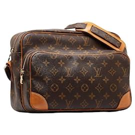 Louis Vuitton-Louis Vuitton Monogram Nile PVC Leather Crossbody Shoulder Bag M45244 in Very Good Condition-Brown