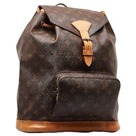 Louis Vuitton-Louis Vuitton Monogram Montsouris GM  Canvas Backpack M51135 in Good condition-Other