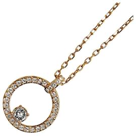 Autre Marque-LuxUness Creativity Circle Pendant Necklace  Metal Necklace 5202446 in Excellent condition-Golden