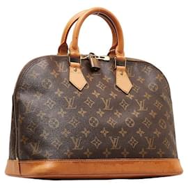 Louis Vuitton-Louis Vuitton Monogram Alma PM Handbag M51130 Brown PVC Leather in Very Good Condition-Brown