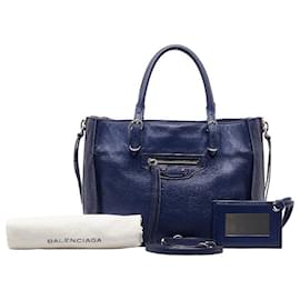 Balenciaga-Leather Papier Handbag  357333-Other